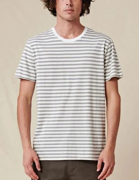 CAMISETA GLOBE HORIZON STRIPED  WHITE