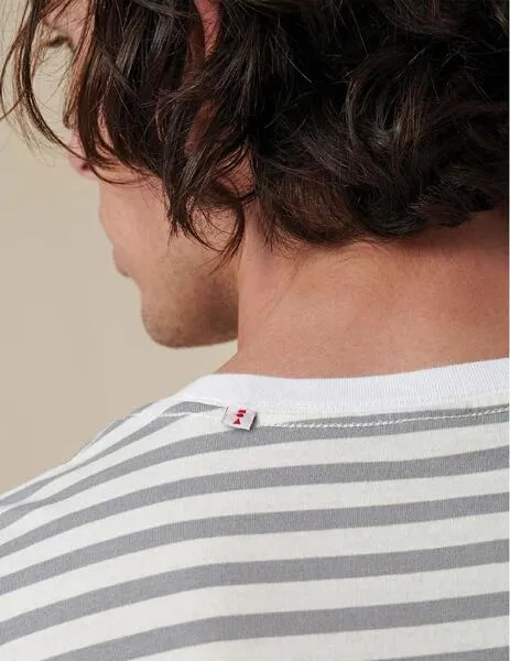 CAMISETA GLOBE HORIZON STRIPED  WHITE