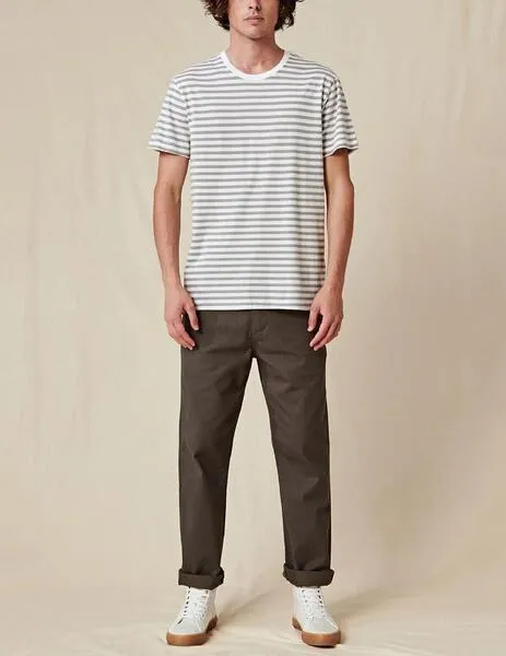 CAMISETA GLOBE HORIZON STRIPED  WHITE