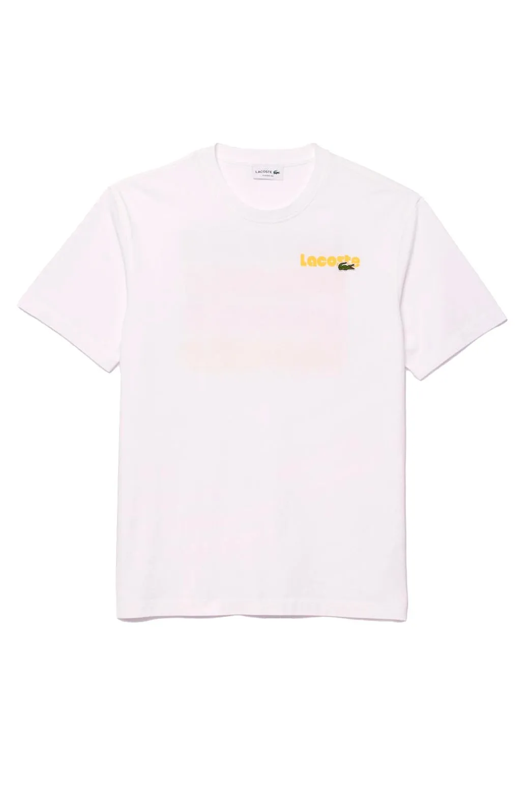 Camiseta Lacoste Back Logo Blanco
