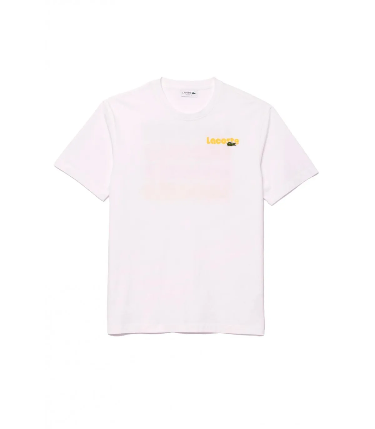 Camiseta Lacoste Back Logo Blanco