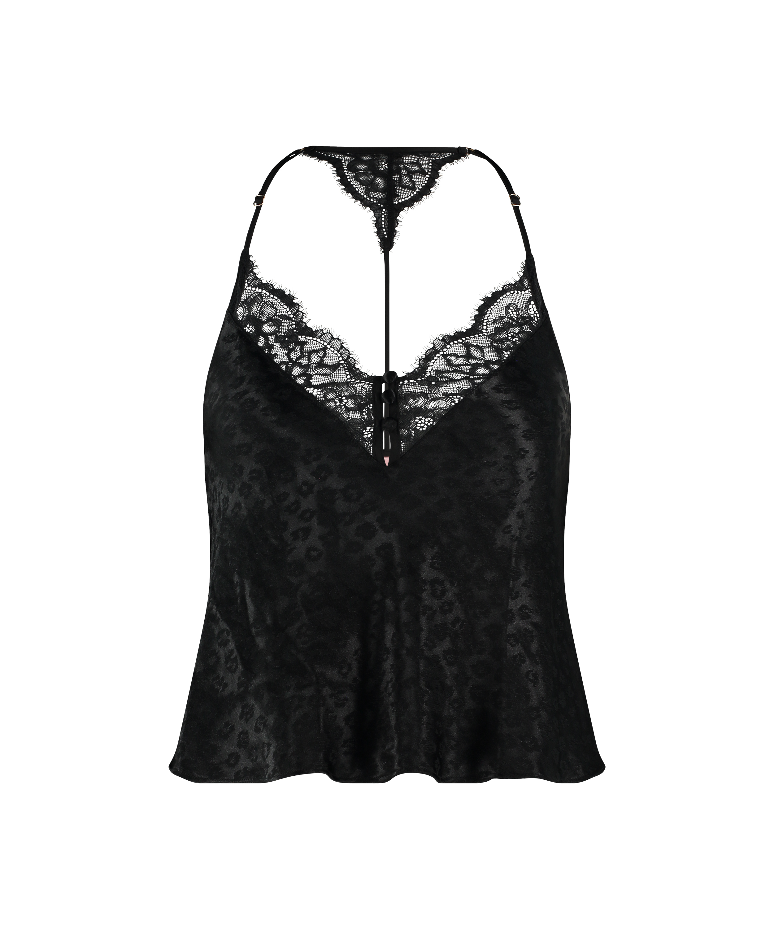 CAMISETA TOP LEOPARD  NEGRO