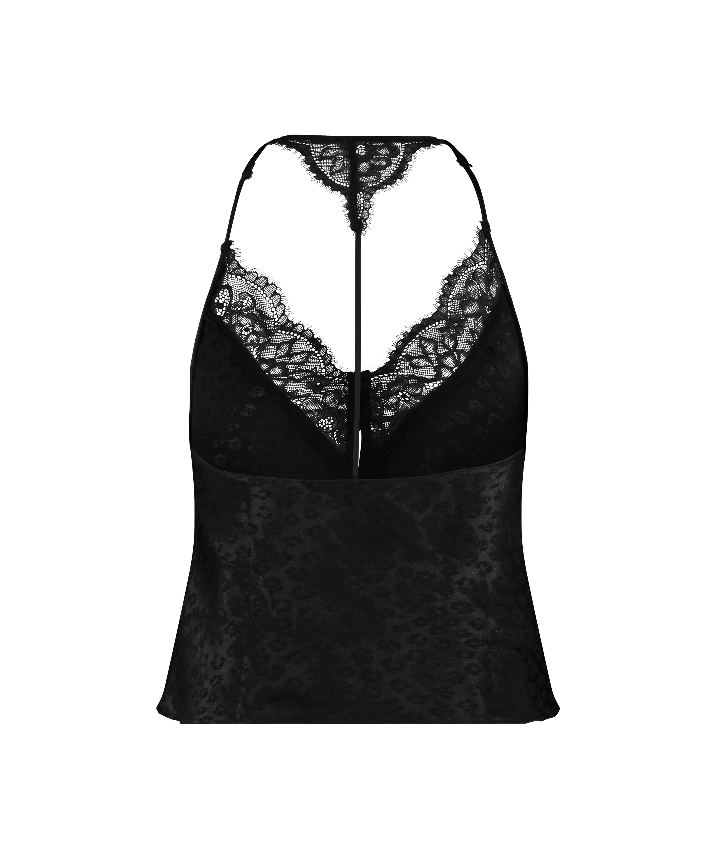 CAMISETA TOP LEOPARD  NEGRO