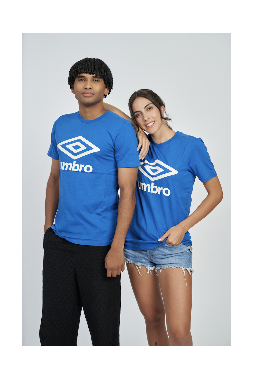 Camiseta Umbro Wardrobe Large Logo Royal / White