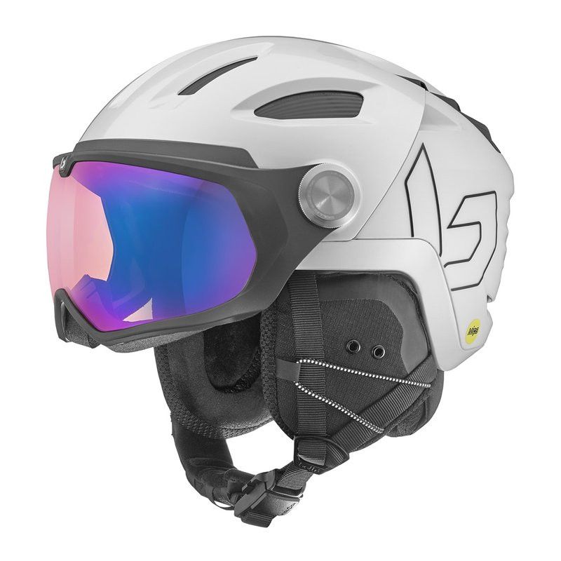 CASCO CON VISERA BOLLé VRYFT MIPS (BLANCO PERLA BRILLANTE  CAT 1 A 3)