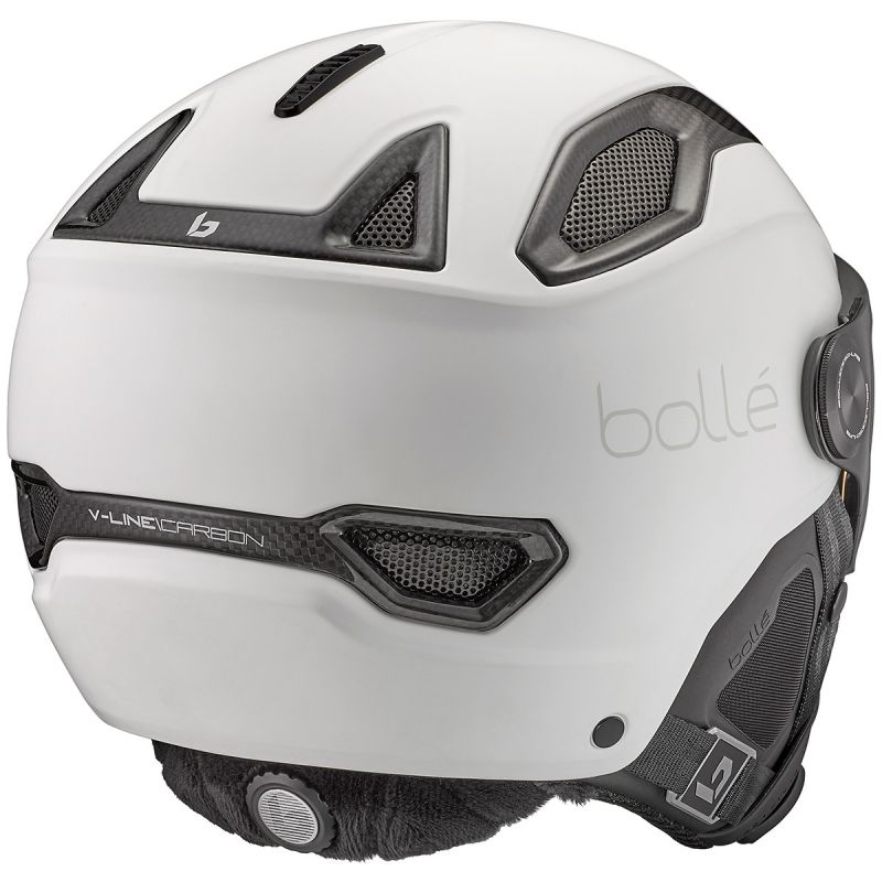 CASCO DE ESQUí BOLLé VLINE CARBON (BLANCO MATE  AZUL FANTASMA  FOTOCRóMICO)