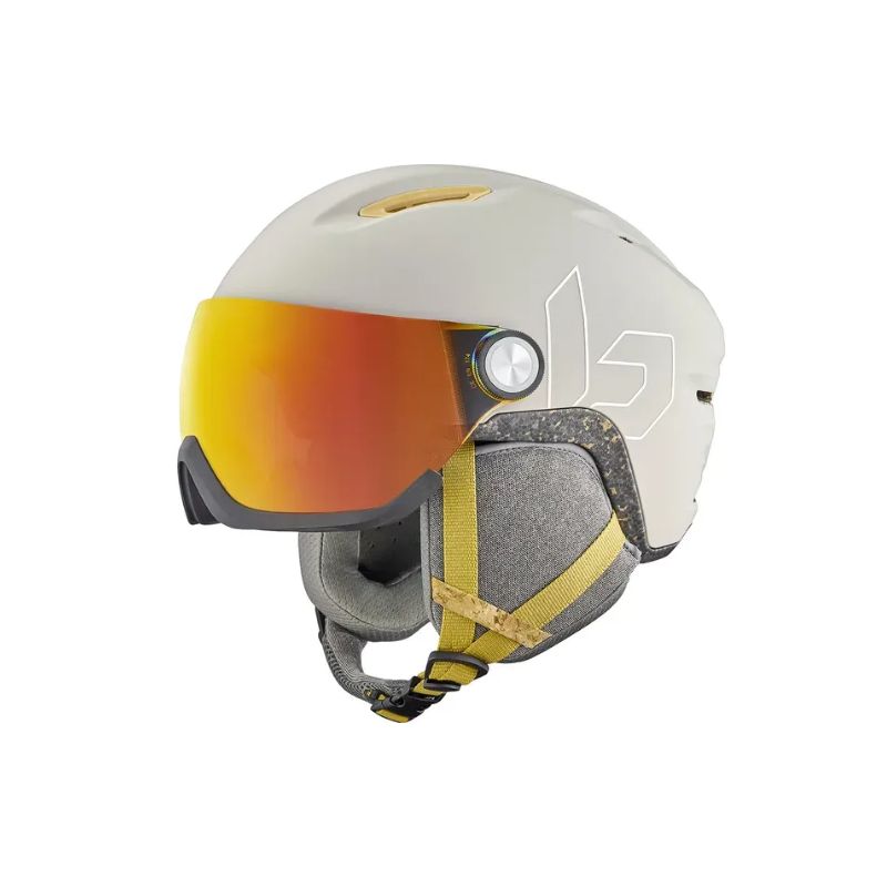 CASCO DE ESQUí CON VISERA BOLLé ECO VATMOS (AVENA MATE) CAT. 13