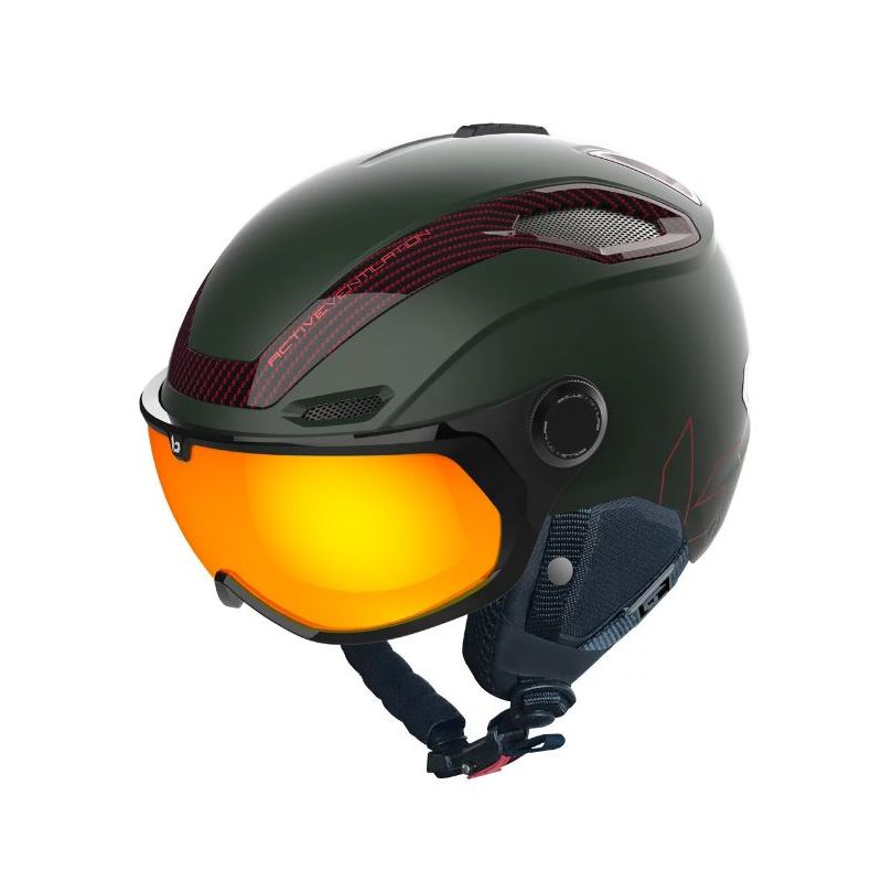 CASCO ESQUí BOLLé VLINE CARBON (FOREST MATTE PHANTOM FIRE CAT 1 TO 3)
