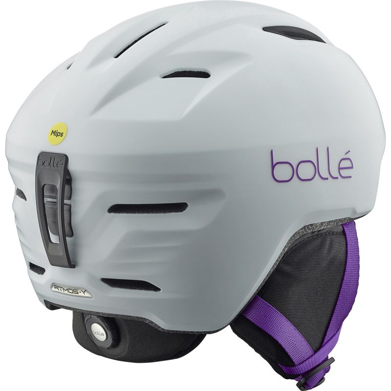 Casco esquí para niños Bollé Atmos Youth MIPS (White Purple Matte)