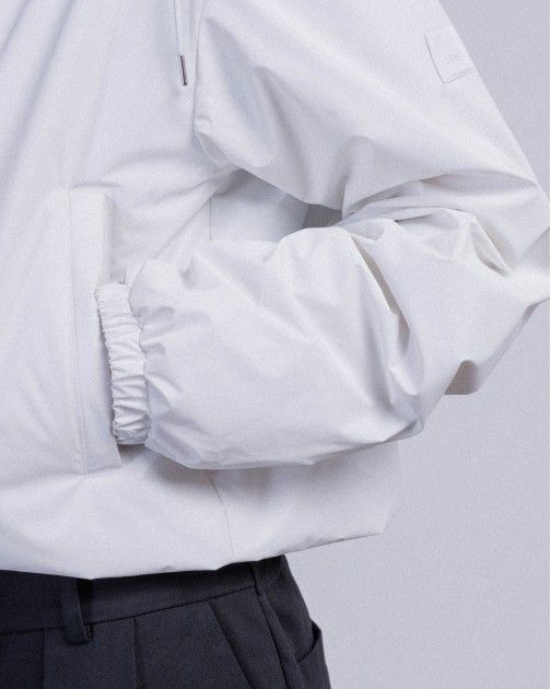 Chaqueta con capucha Rains 15780 Blanco