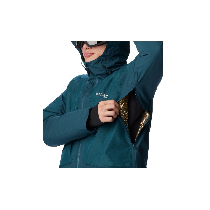Chaqueta de esquí impermeable para hombre Columbia Highland Summit (Night Wave / Black)