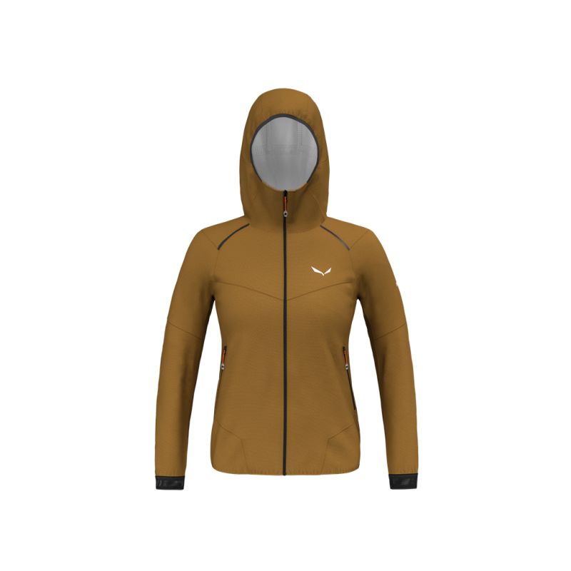 Chaqueta de senderismo Salewa CHAQUETA PEDROC PTX 2.5L LIGHT Mujer (Marrón dorado)