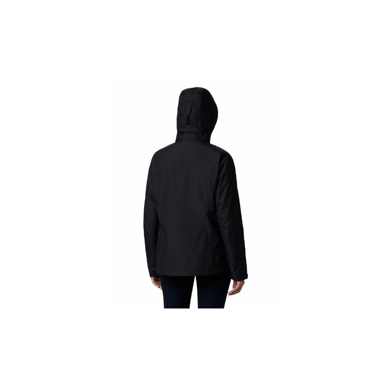 Chaqueta impermeable 3 en 1 para mujer Columbia Bugaboo II (Negro)