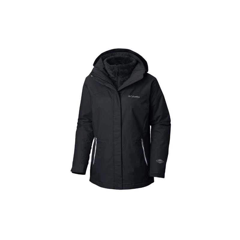 Chaqueta impermeable 3 en 1 para mujer Columbia Bugaboo II (Negro)