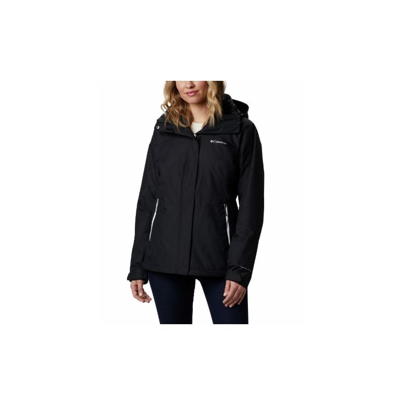 Chaqueta impermeable 3 en 1 para mujer Columbia Bugaboo II (Negro)