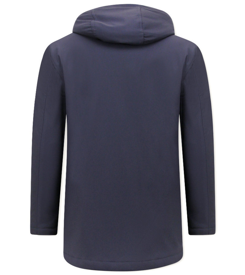 CHAQUETA IMPERMEABLE HOMBRE  BH8516  AZUL