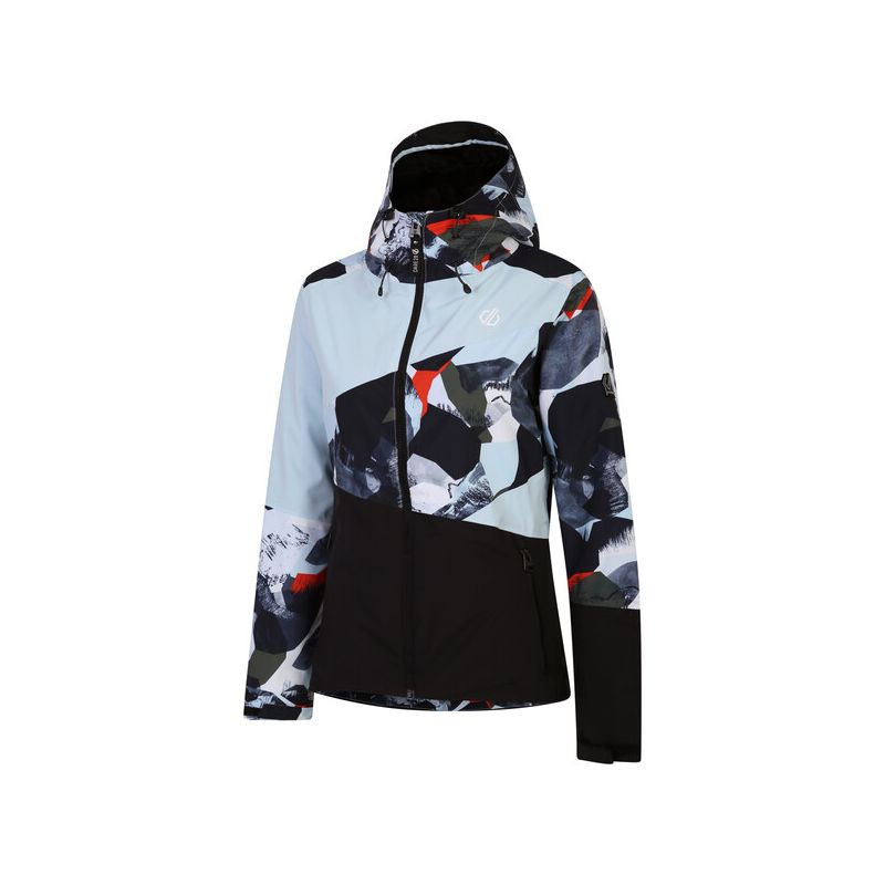 Chaqueta para mujer Dare2B Ice (Lichen Green Abstract Print/Quiet Blue)