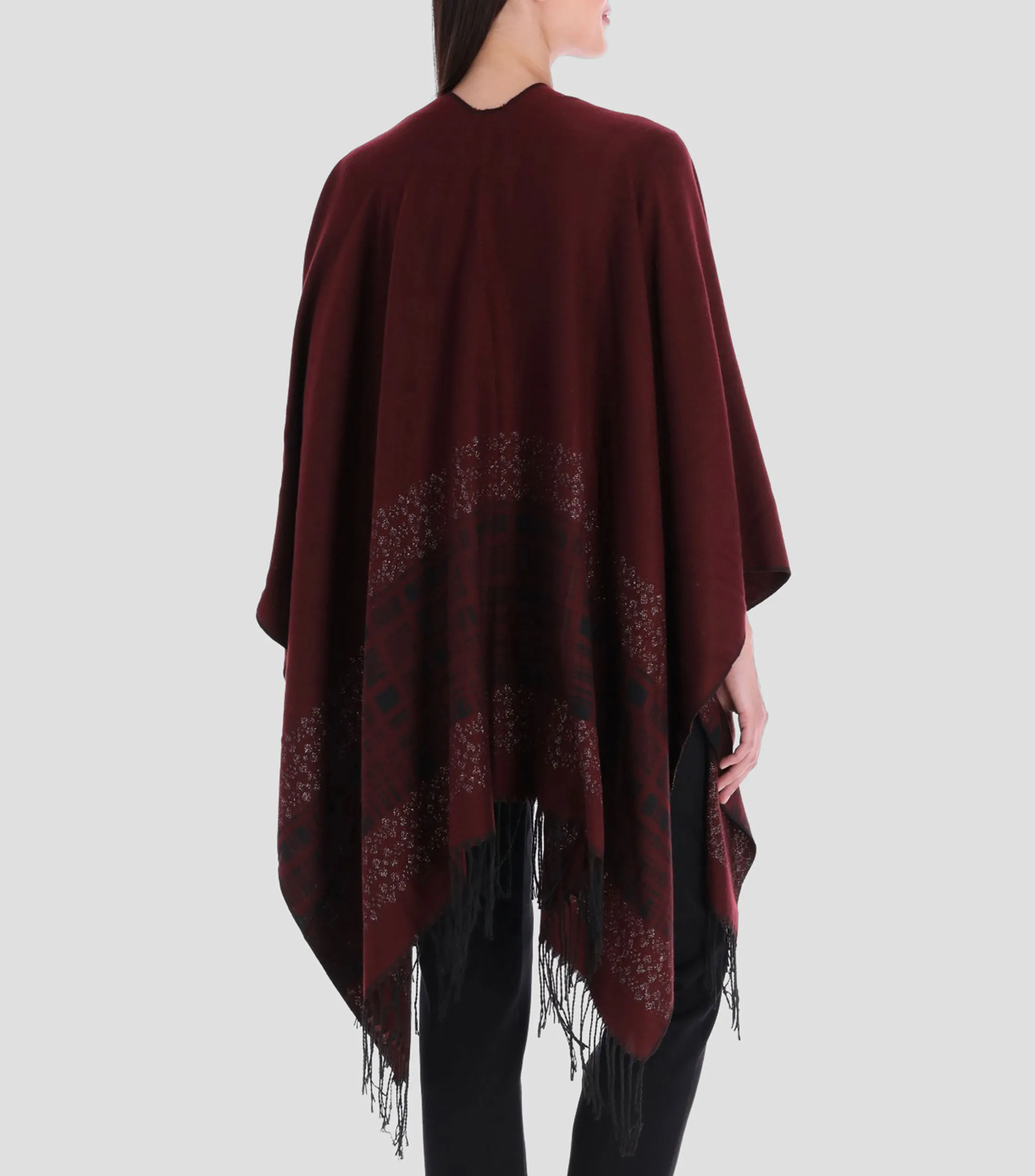 Charme Capa con flecos Mujer