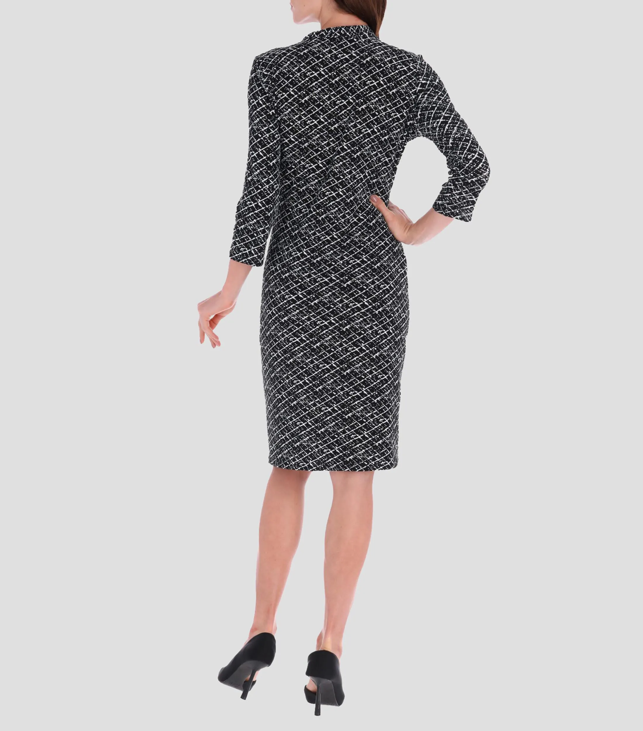Charme Vestido midi manga 3,4 con estampado Normal Mujer