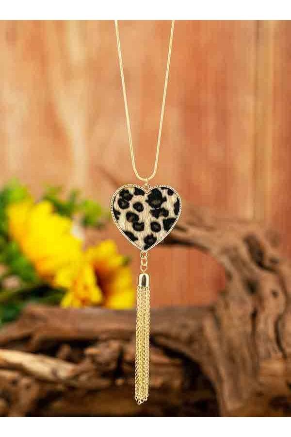 Colgante collar dorado Leopard bisutería