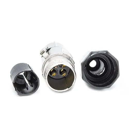 Conector XLR 3 Pines Hembra  Negro