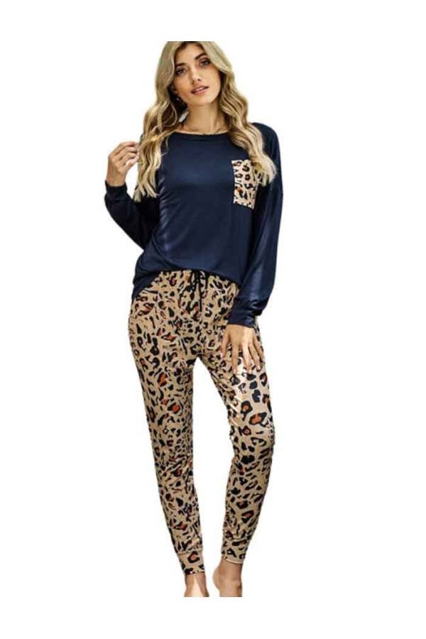 Conjunto casual Leopard Home sport