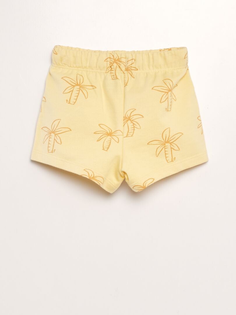 CONJUNTO DE CAMISETA + SHORT DE CHáNDAL  2 PIEZAS  AMARILLO