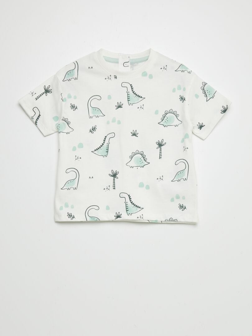 CONJUNTO DE CAMISETA + SHORT DE CHáNDAL  2 PIEZAS  BLANCO