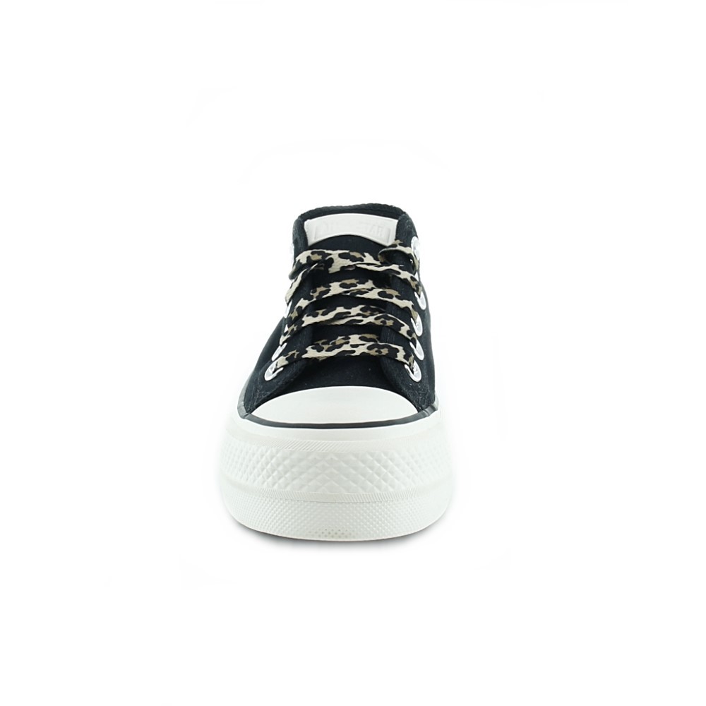 CONVERSE  PLATAFORMA NEGROLEOPARD L