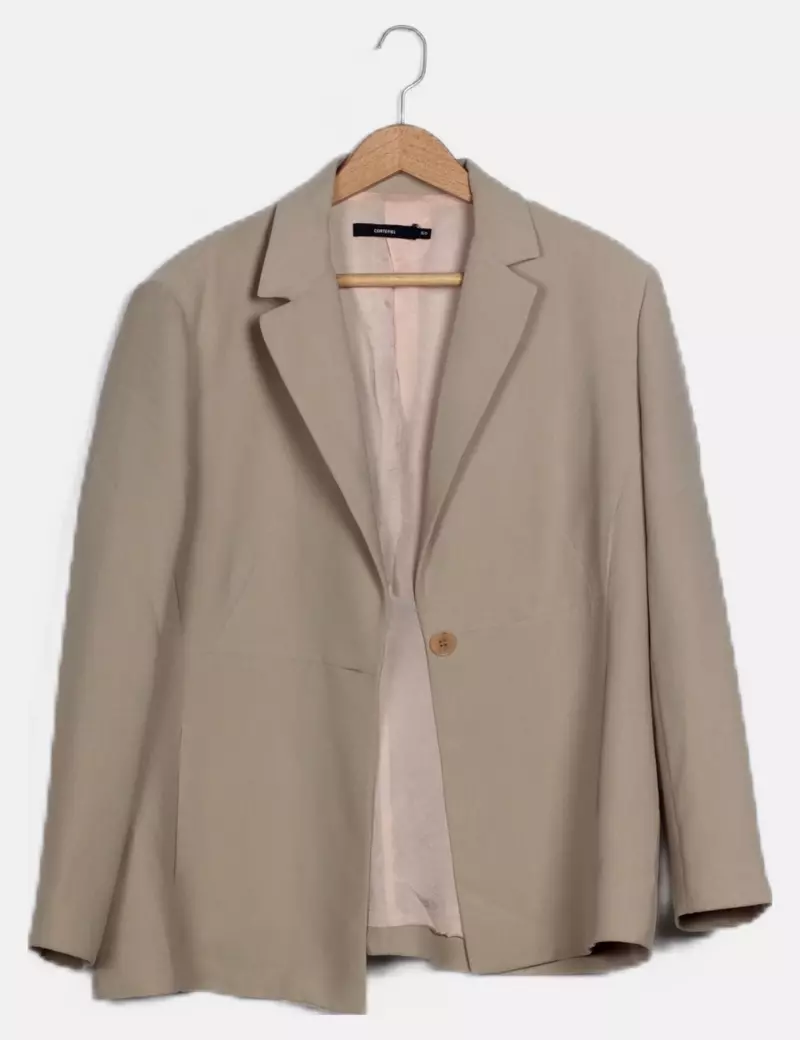 Cortefiel Blazer camel casual