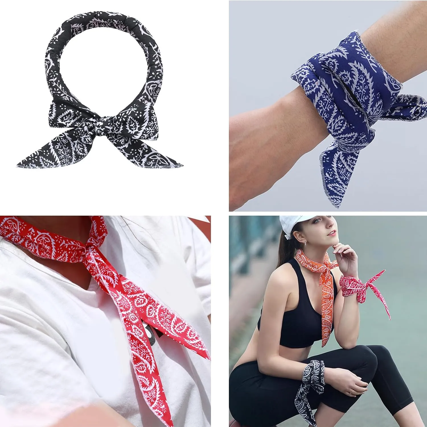 Cómoda bufanda refrescante para el cuello para perros  bufandas frescas para mascotas  bandanas refrescantes adecuadas para depo