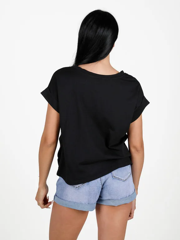 Daystar Camiseta mujer oversize con bolsillo