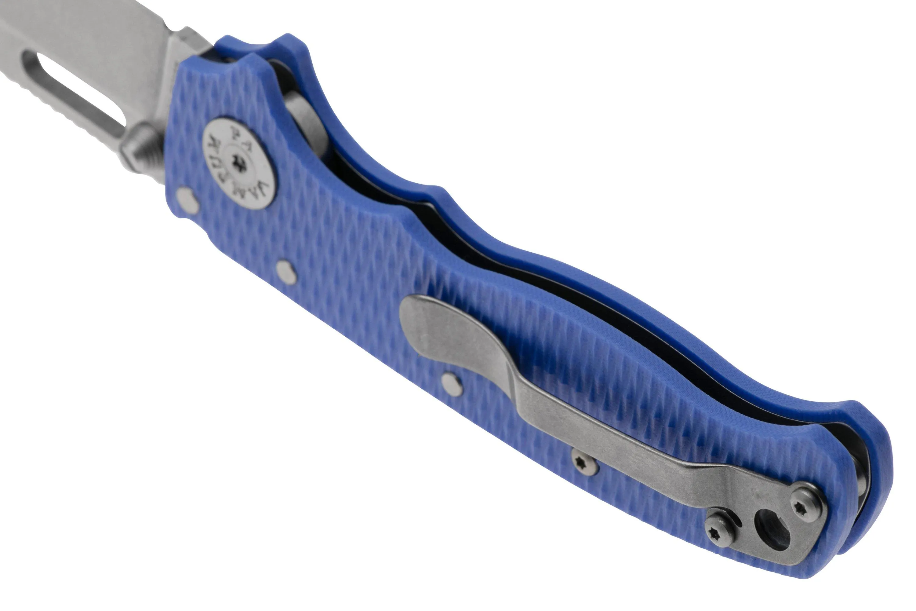 DEMKO KNIVES AD20.5 SHARKLOCK CPM 20CV CLIP POINT AD20520CVBLG10CP BLUE G10, NAVAJA