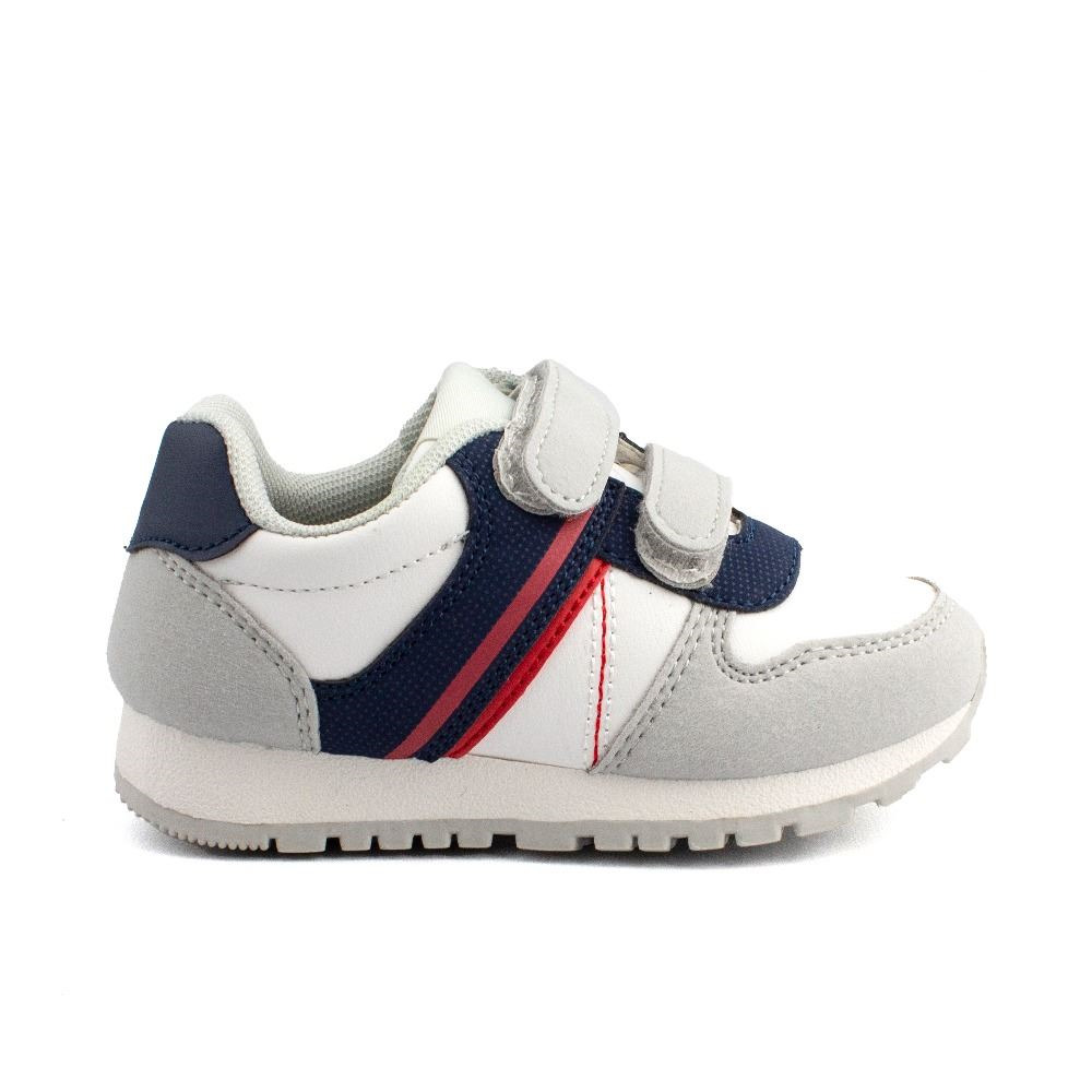 Deportivas Niño Blanca Con Velcro