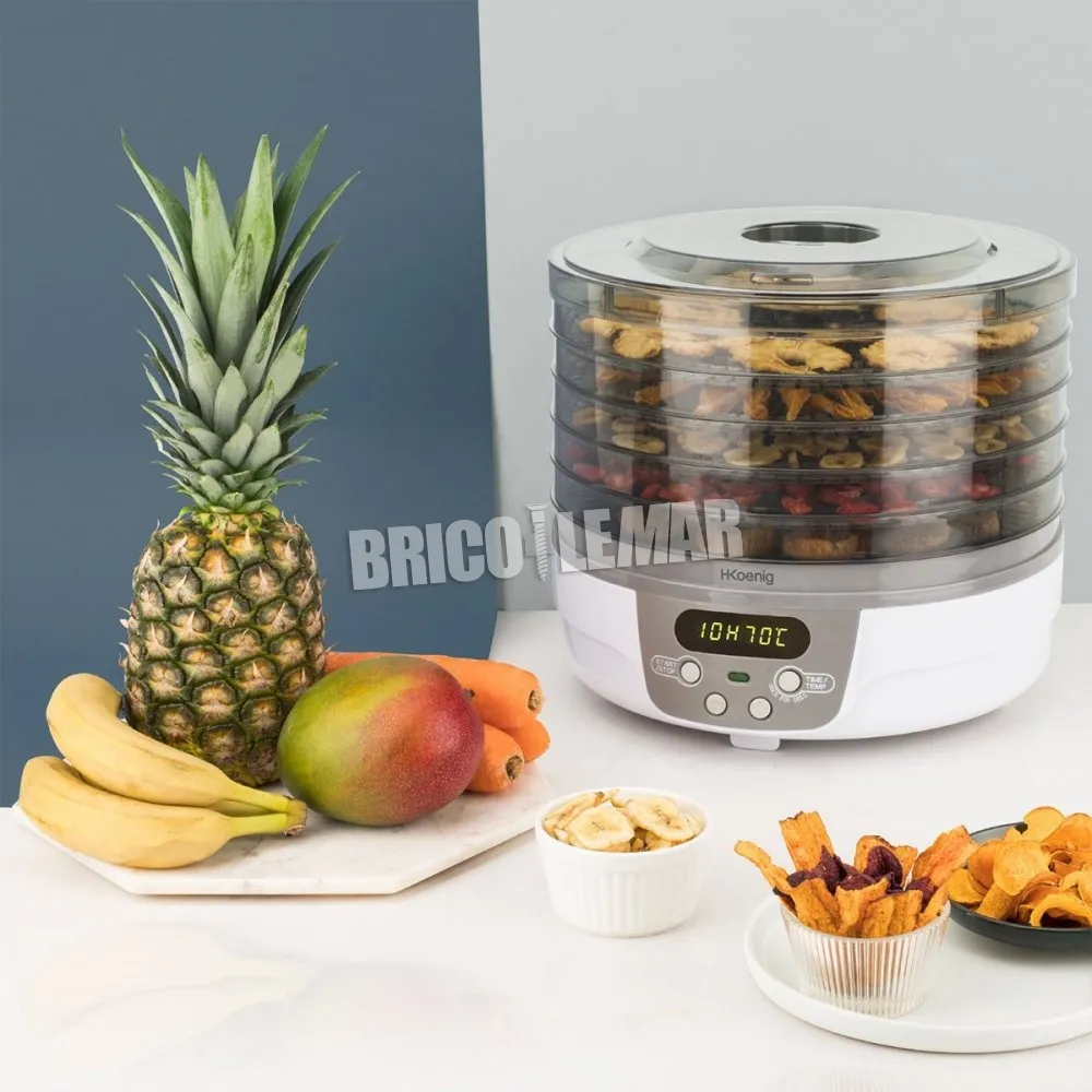 Desihdratador de Alimentos 250W temperatura ajustable H.Koenig DSY700
