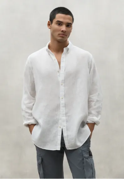 Ecoalf Malibu camisa lino blanca