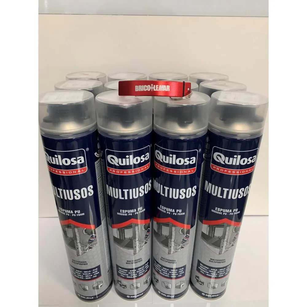 Espuma de poliuretano pistola 700ml caja 12 unidades Quilosa Orbafoam