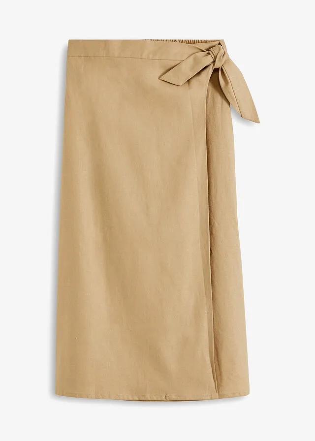 Falda cruzada Beige nuevo