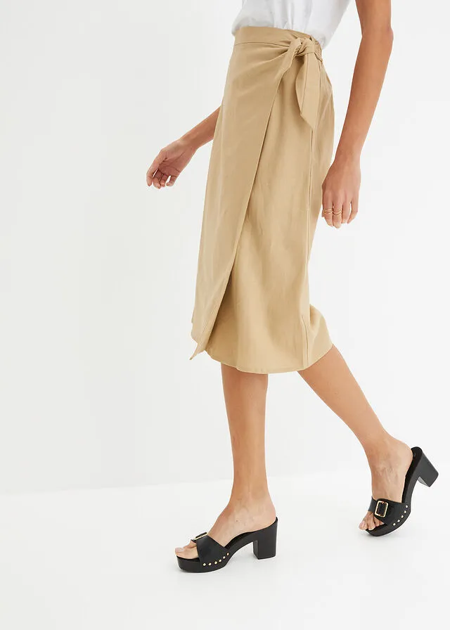 Falda cruzada Beige nuevo