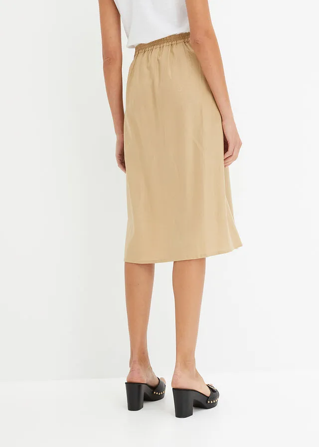 Falda cruzada Beige nuevo
