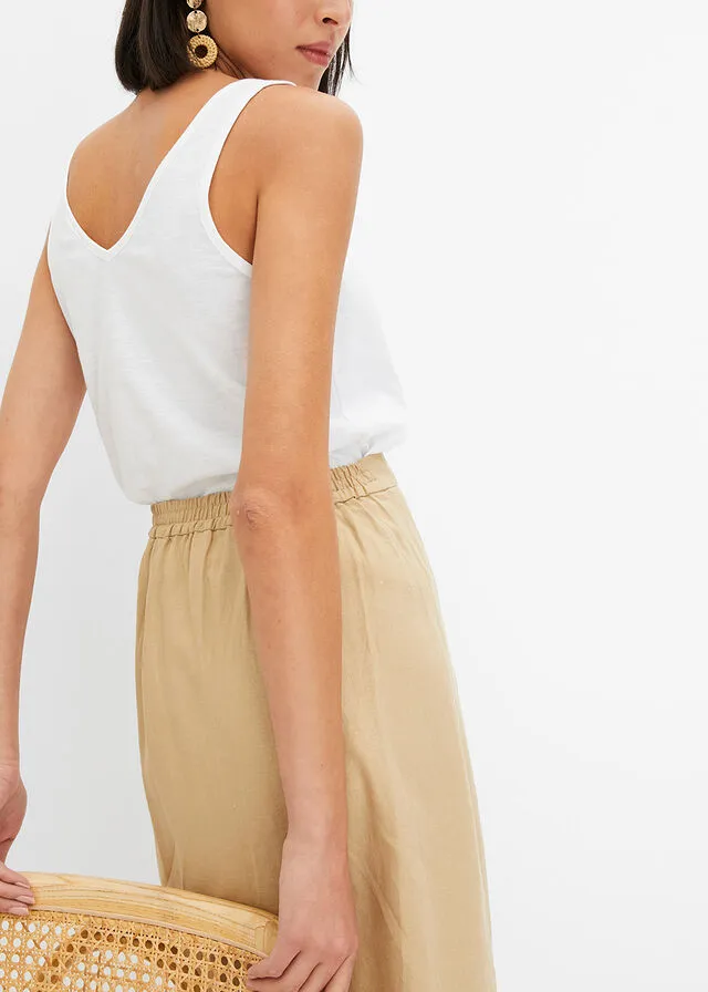 Falda cruzada Beige nuevo