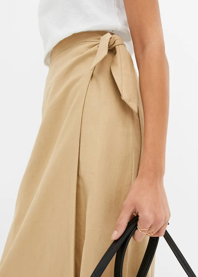 Falda cruzada Beige nuevo