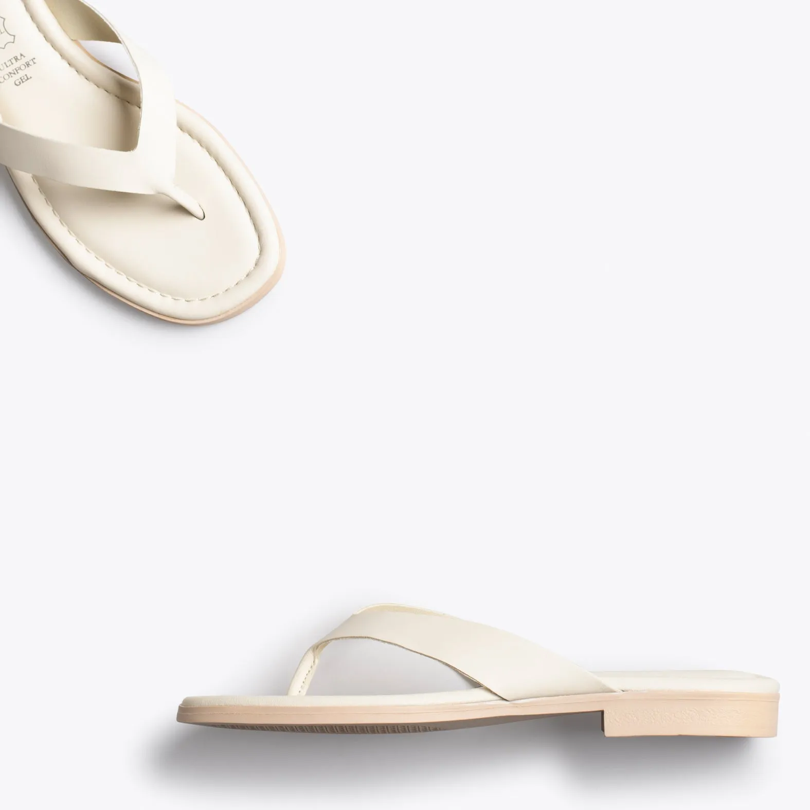 FLIP FLOP  SANDALIAS DE DEDO PLANAS BEIGE