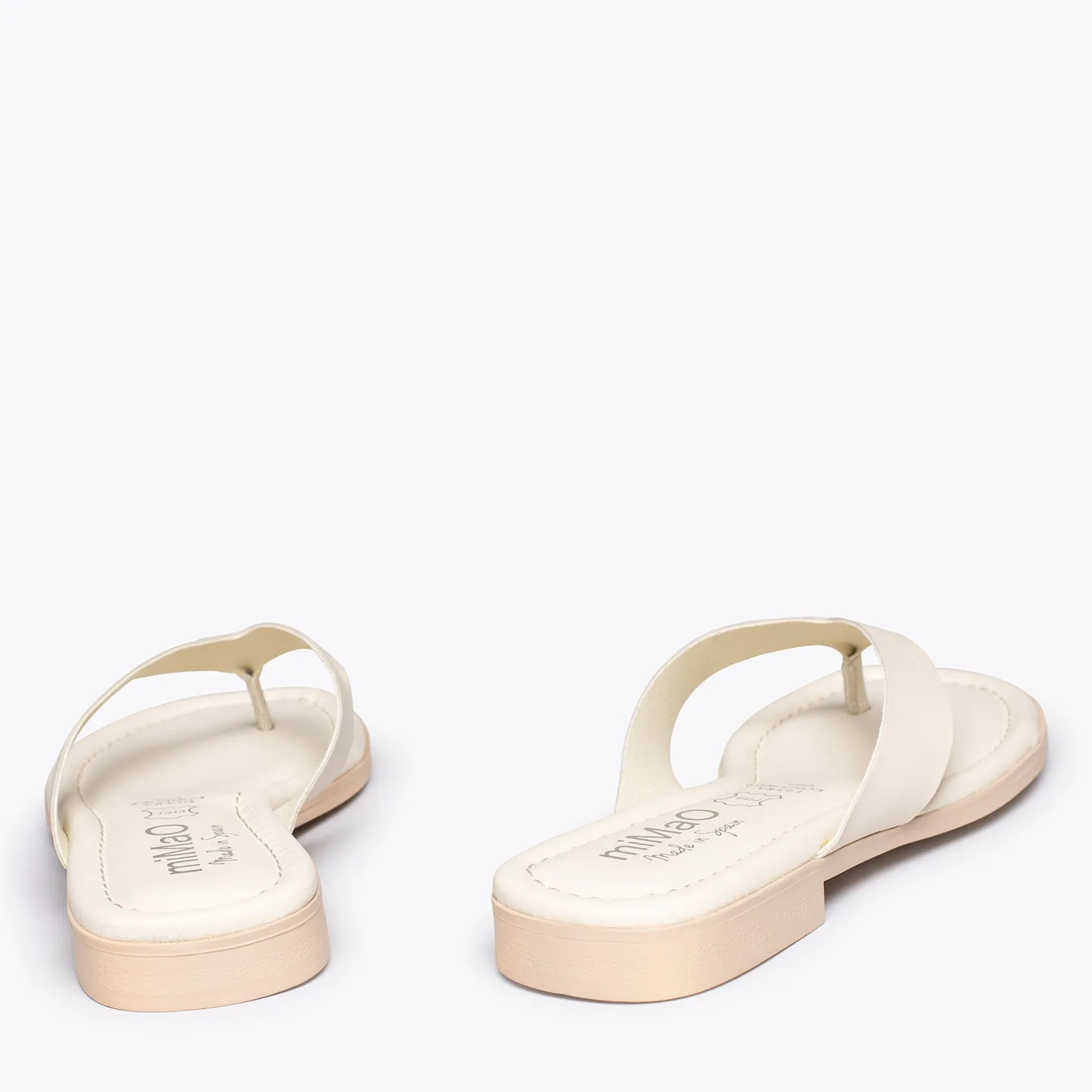 FLIP FLOP  SANDALIAS DE DEDO PLANAS BEIGE