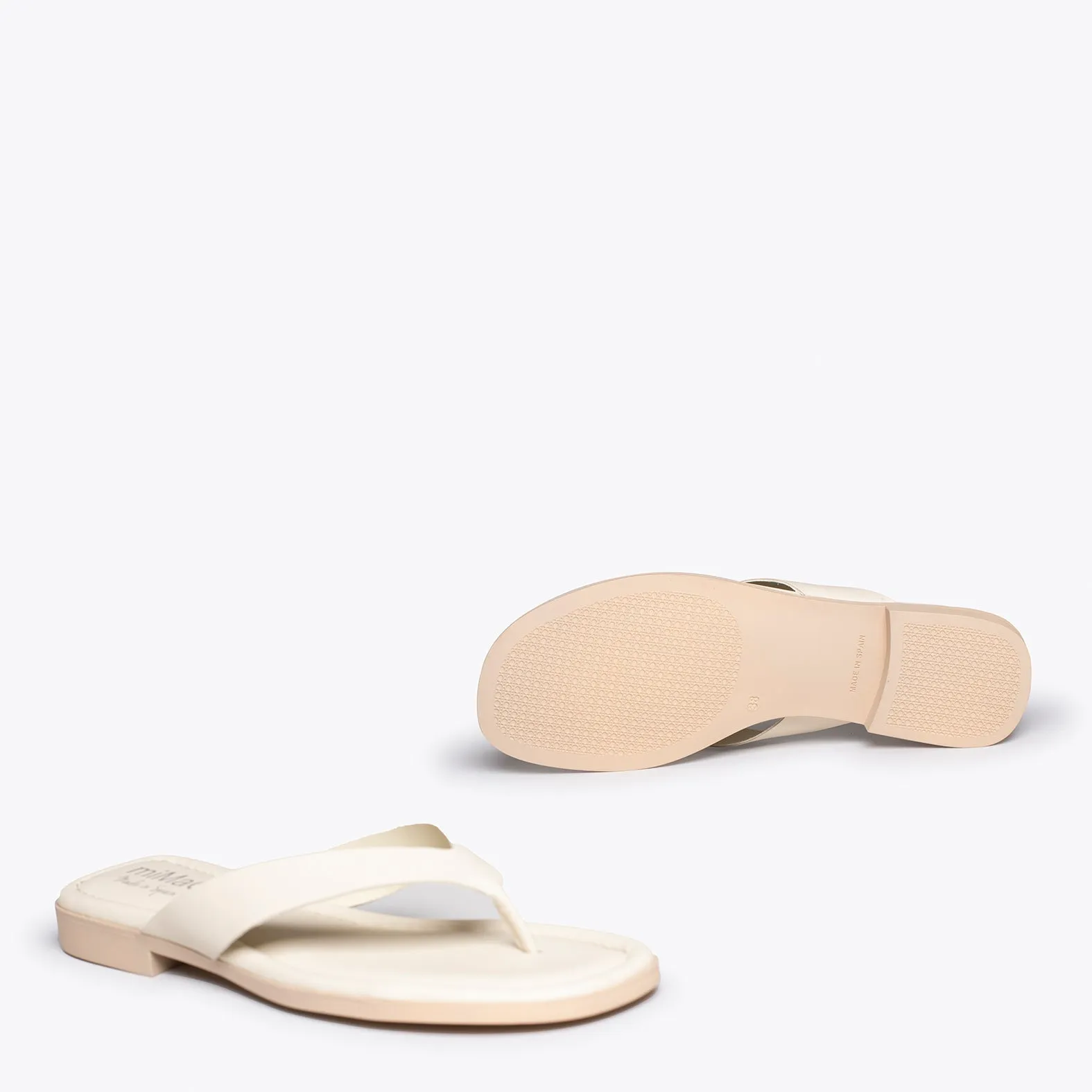 FLIP FLOP  SANDALIAS DE DEDO PLANAS BEIGE