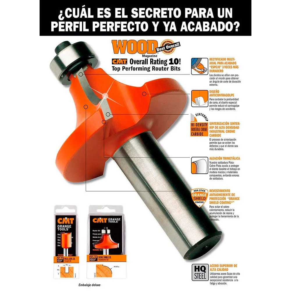Fresa radio concavo HM S:8 D:31.7 R:9.5 927.095.11 CMT