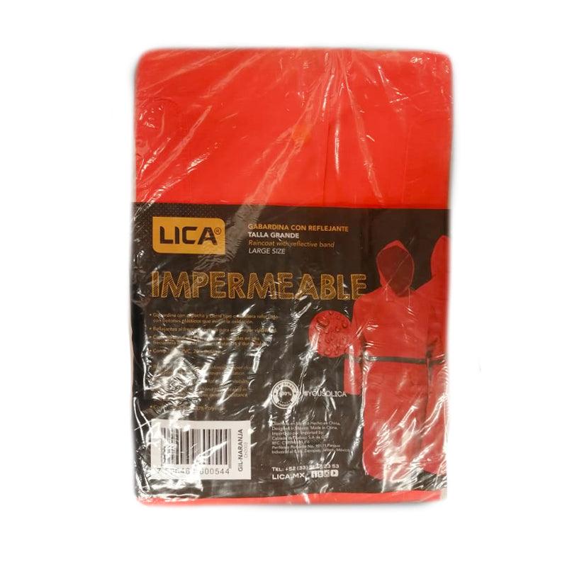 GABARDINA IMPERMEABLE MOD. GILNARANJA MARCA LICA