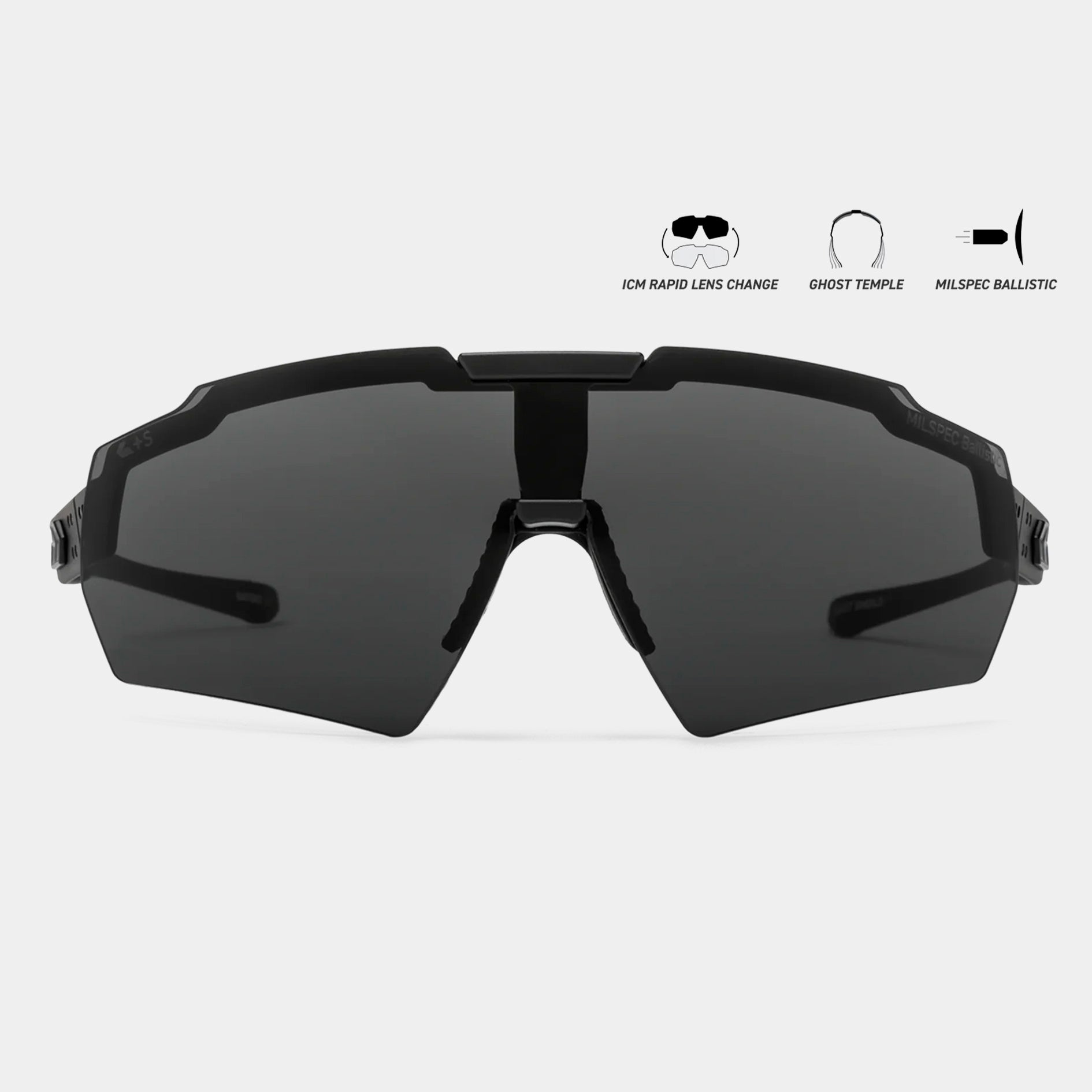 GAFAS BALíSTICAS BLASTSHIELD MILSPEC FOTOCROMATICAS NEGRAS CERAKOTE  GATORZ
