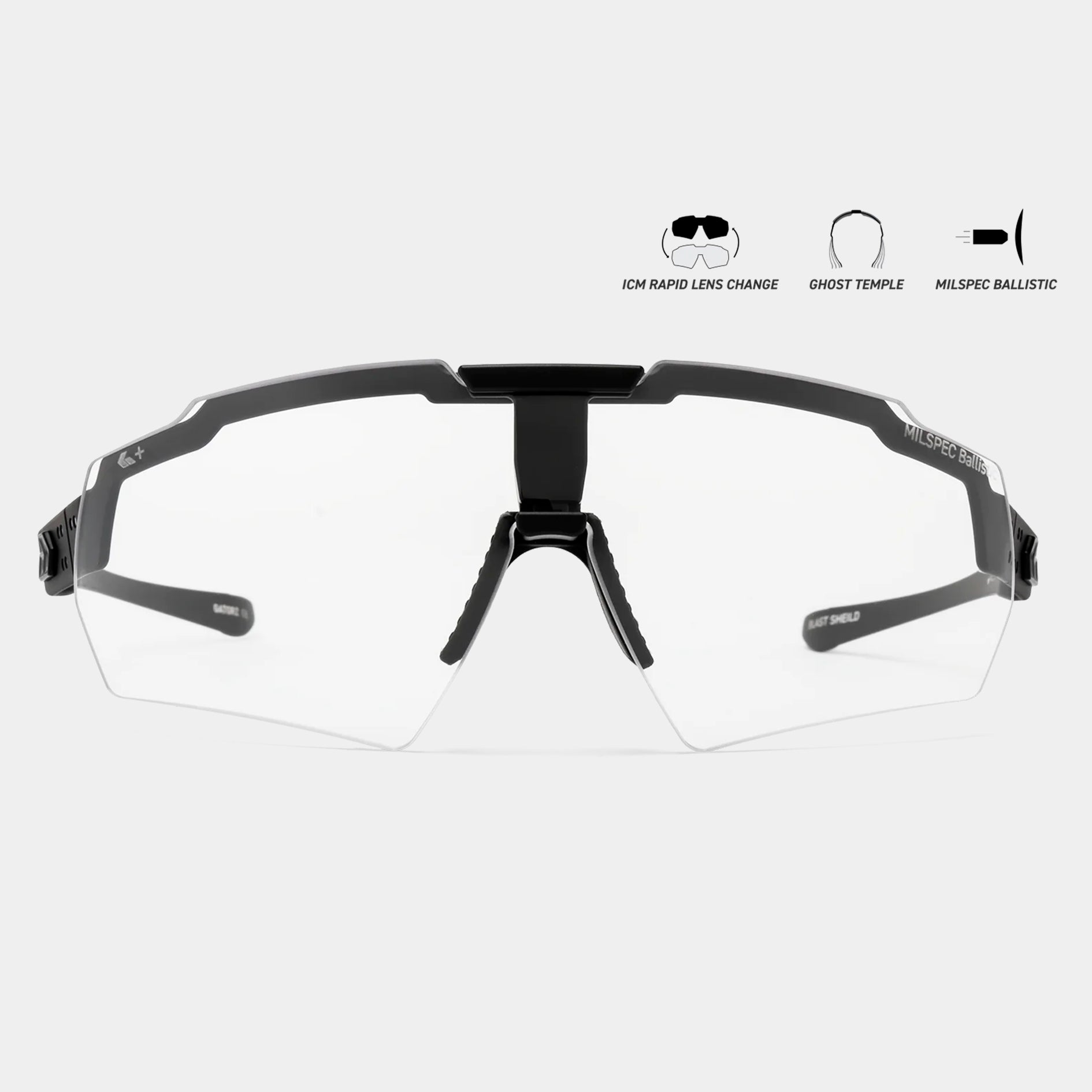 GAFAS BALíSTICAS BLASTSHIELD MILSPEC NEGRAS CERAKOTE  GATORZ