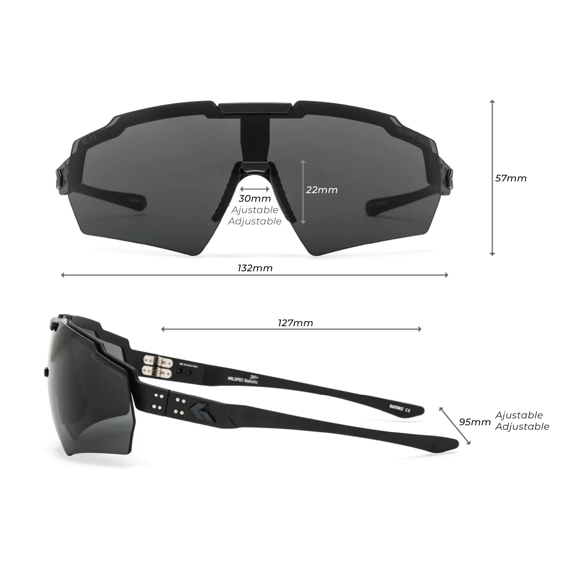 GAFAS BLASTSHIELD NEGRAS CERAKOTE  GATORZ